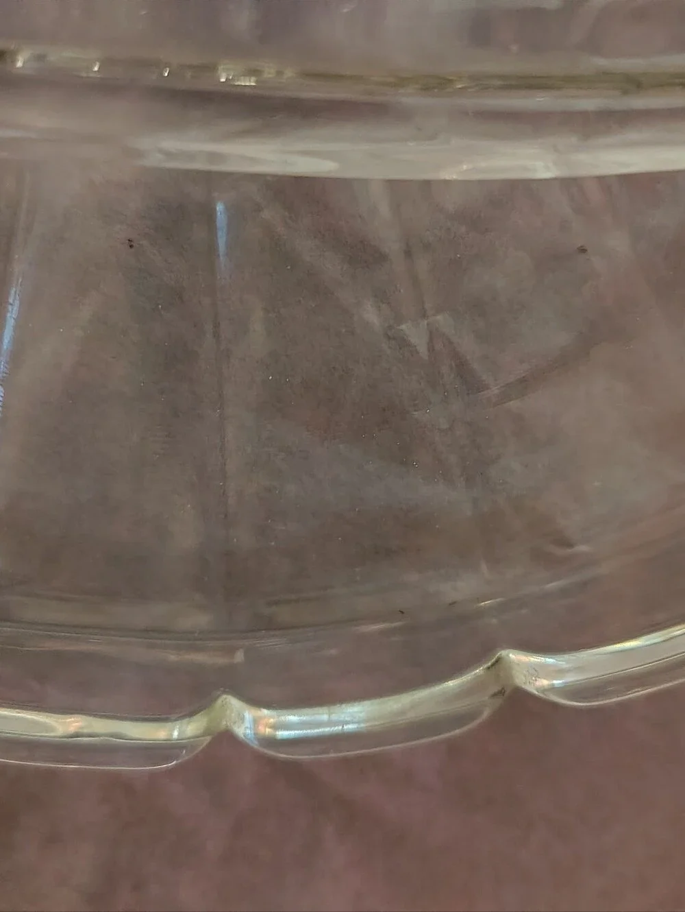 VINTAGE CLEAR PRESSED GLASS DIVIDED RELISH / SERVING TRAY (10